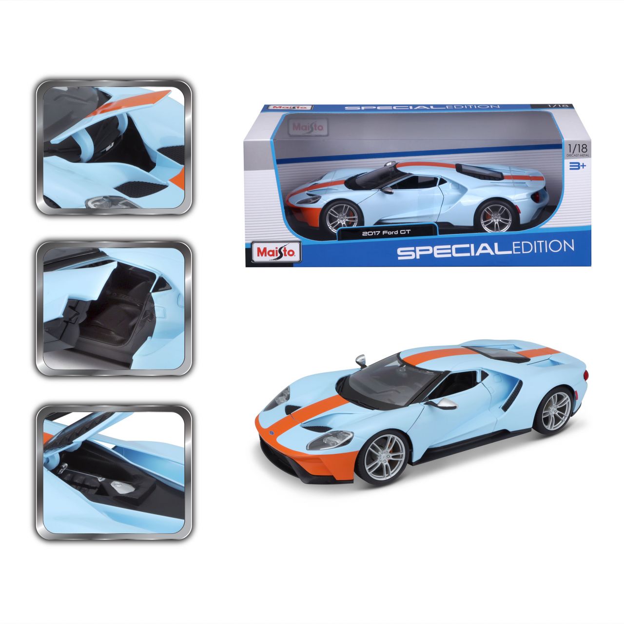 Ford GT 2017 orange/blau 1/18 - RCXX - RC Racing Shop | RC Models | Tuning & Spare Parts for Professionals