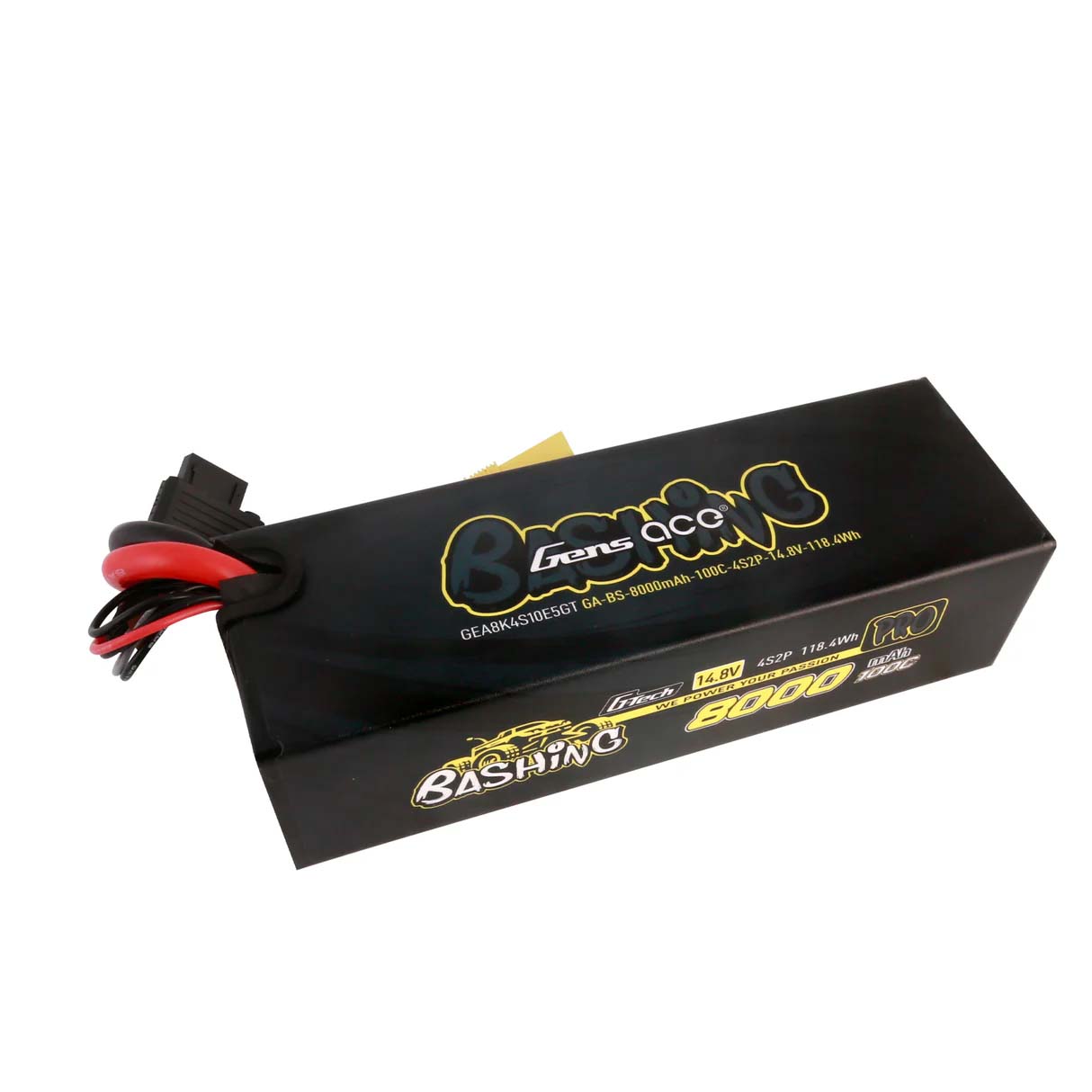 GensAce Extreme LiPo 4S 14.8V-8000-100C EC5 157x53x42mm 760g G-Tech