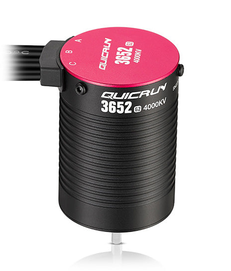 Hobbywing QuicRun 3652SL G2 Sensorless Brushless Motor - 4000KV / 3.175mm Shaft - HW30404401 - RCXX - RC Racing Shop | RC Models | Tuning & Spare Parts for Professionals
