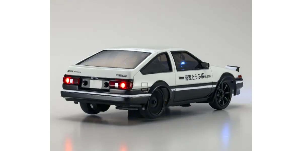 Kyosho First Mini-Z 1:28 Initial-D Sprinter Trueno AE86 WH/BK Carbon