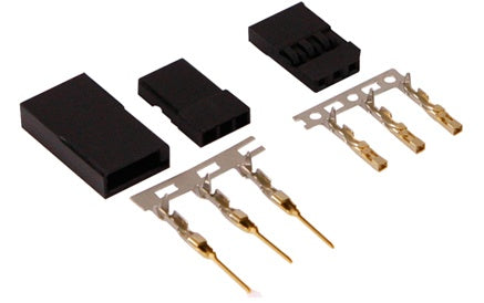 MUCHMORE Futaba Gold Servo Connector Set (1) MSC-SPF - RCXX - rc racing for professionals