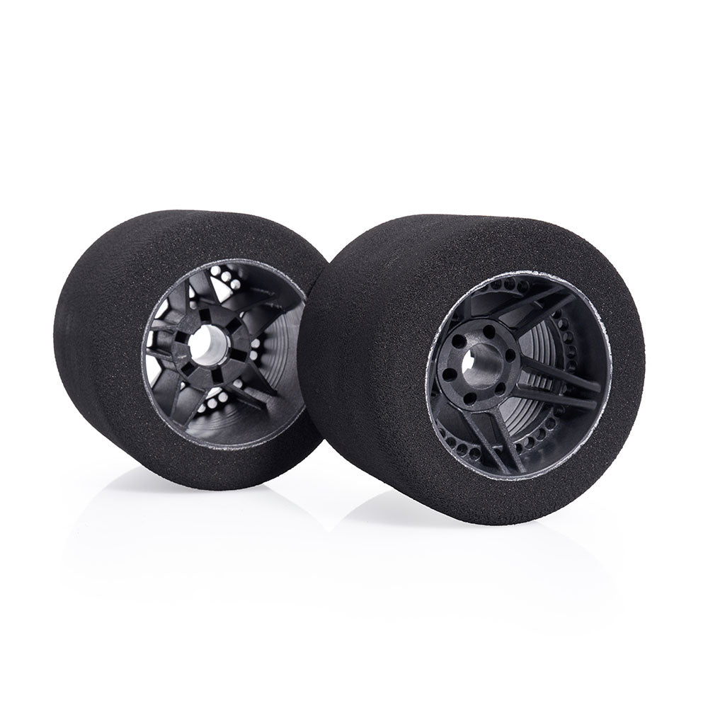 Matrix 1/8 GP Tires REAR 35 SHORE FIVE UGRIP CARBON RIM (2) - MX-8P35UGC - RCXX - rc racing for professionals