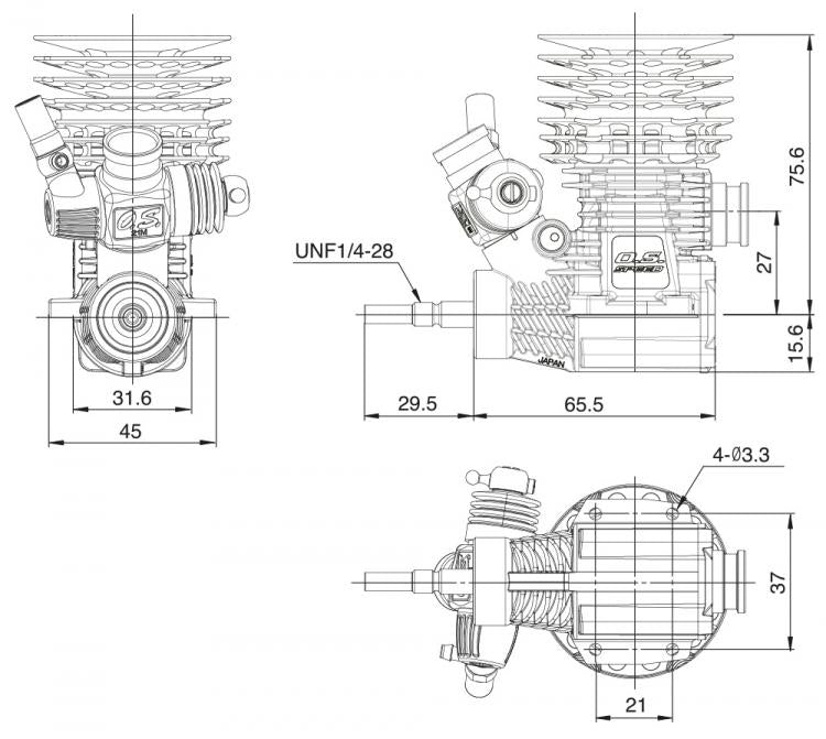 O.S.SPEED R2106 - OS-1EY00 - RCXX - RC Racing Shop | RC Models | Tuning & Spare Parts for Professionals