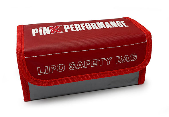 Sac de protection rose pour batterie LiPo - Performance - M (185 x 75 x 65 mm)