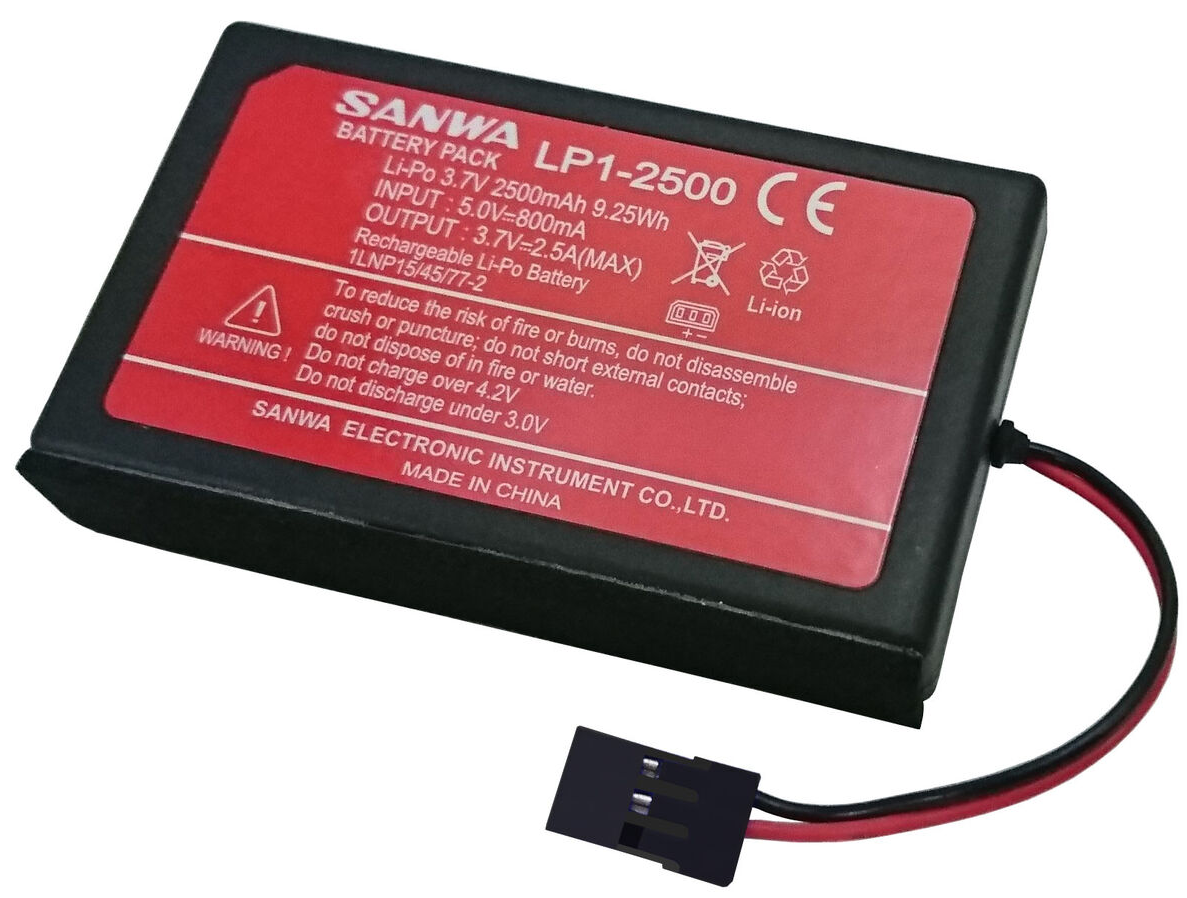 Batterie Sanwa LiPo Tx pour SANWA M17 (LP1-2500) LiPo 3,7 V Type-C 107A10991A