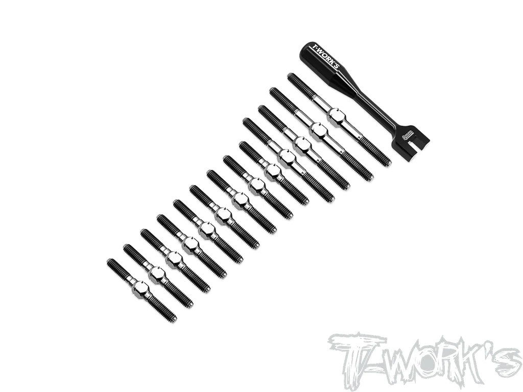 T-Works TB-289 64 Titanium Turnbuckle Set for Awesomatix A800R - RCXX - rc racing for professionals