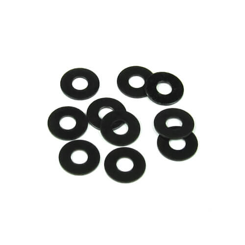 Tekno M3x8mm Washer (black, 10pcs) - TKR1221