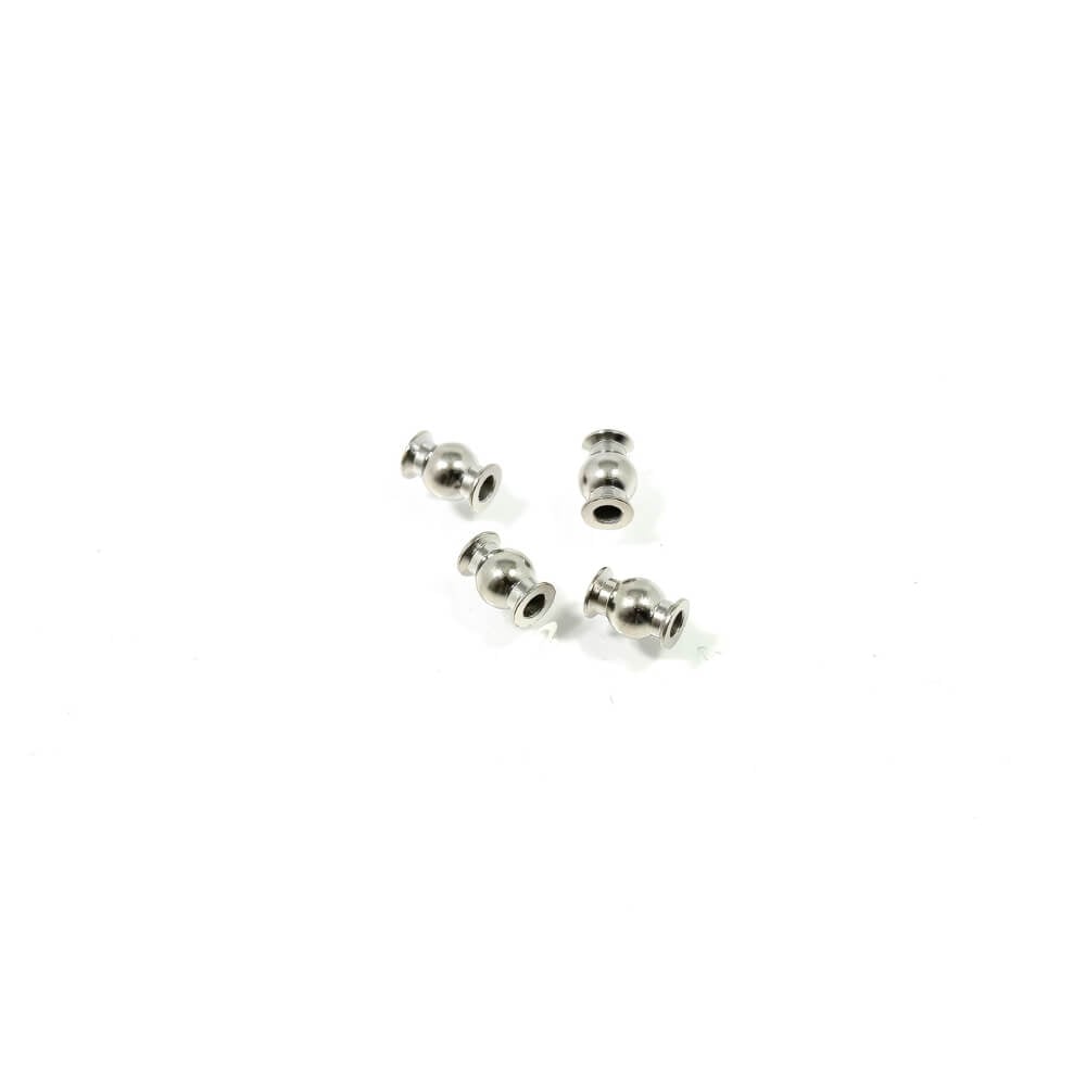 Tekno Pivot Balls (6.8mm, camber, strng links, steel, centered, 4pcs) - TKR8052