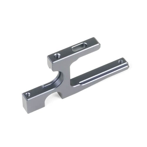 Tekno Split Center Diff Mount (7075, gun metal ano, EB/ET48 2.0) - TKR9010