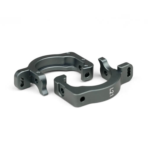 Tekno Spindle Carriers (L/R, aluminum, 21 degree, EB/NB48 2.1) - TKR9142C