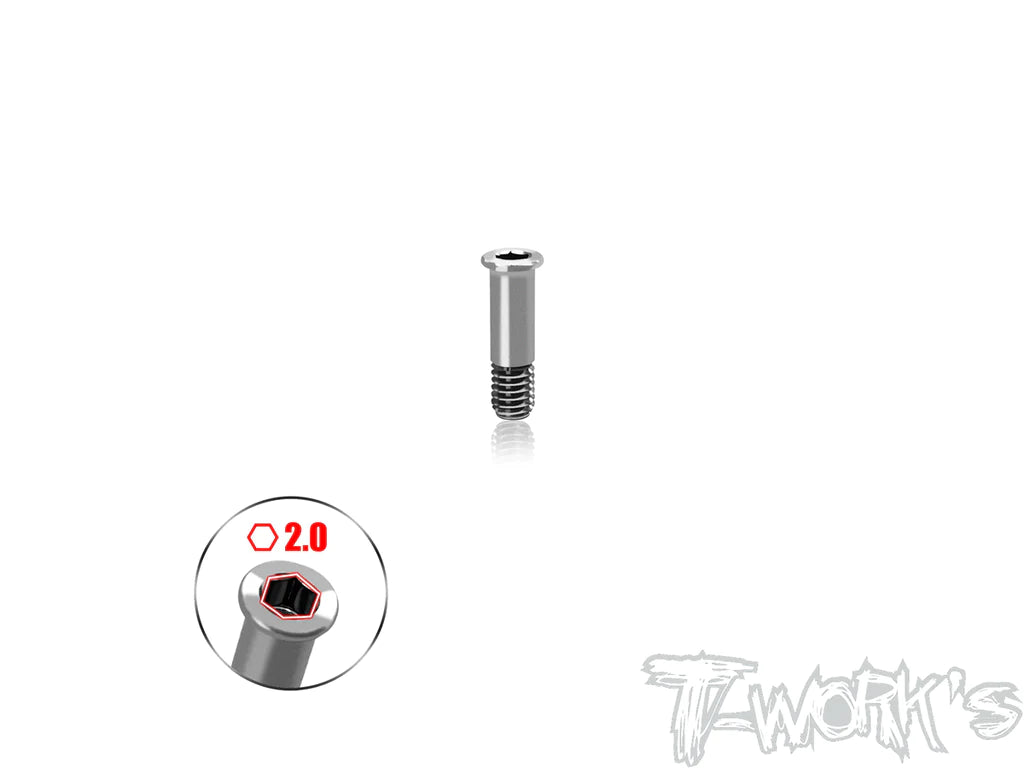 T-Works TP-800R-D 64 Titanium Belt Tension bearing screw for Awesomatix A800R - 1pcs. - RCXX - rc racing for professionals