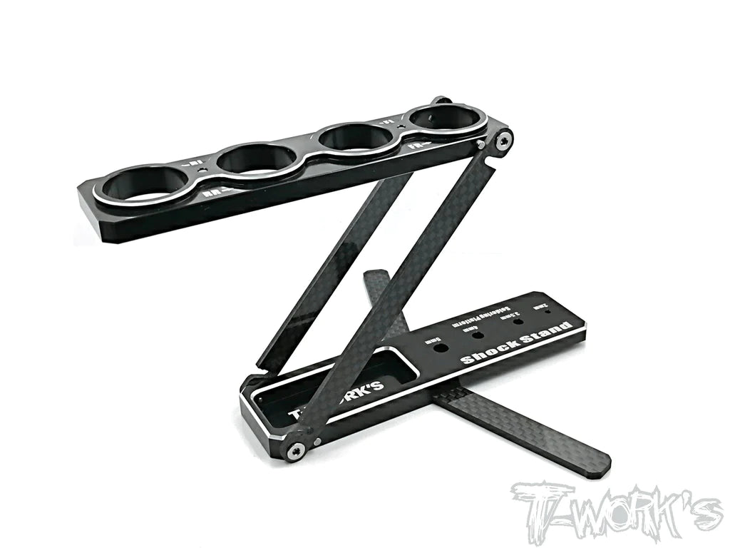 T-Works TT-046 Aluminium Articulation Shock Stand (1) - RCXX - rc racing for professionals