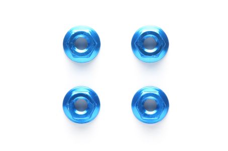 Tamiya 4mm ALU Serrated Nut (4) blue - RCXX - RC Racing Shop | RC Models | Tuning & Spare Parts for Professionals
