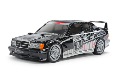 Tamiya 1/10 Mercedes-Benz 190 E 2.5-16 EVO II (peinture noire/argentée) – TT-02 - 47525