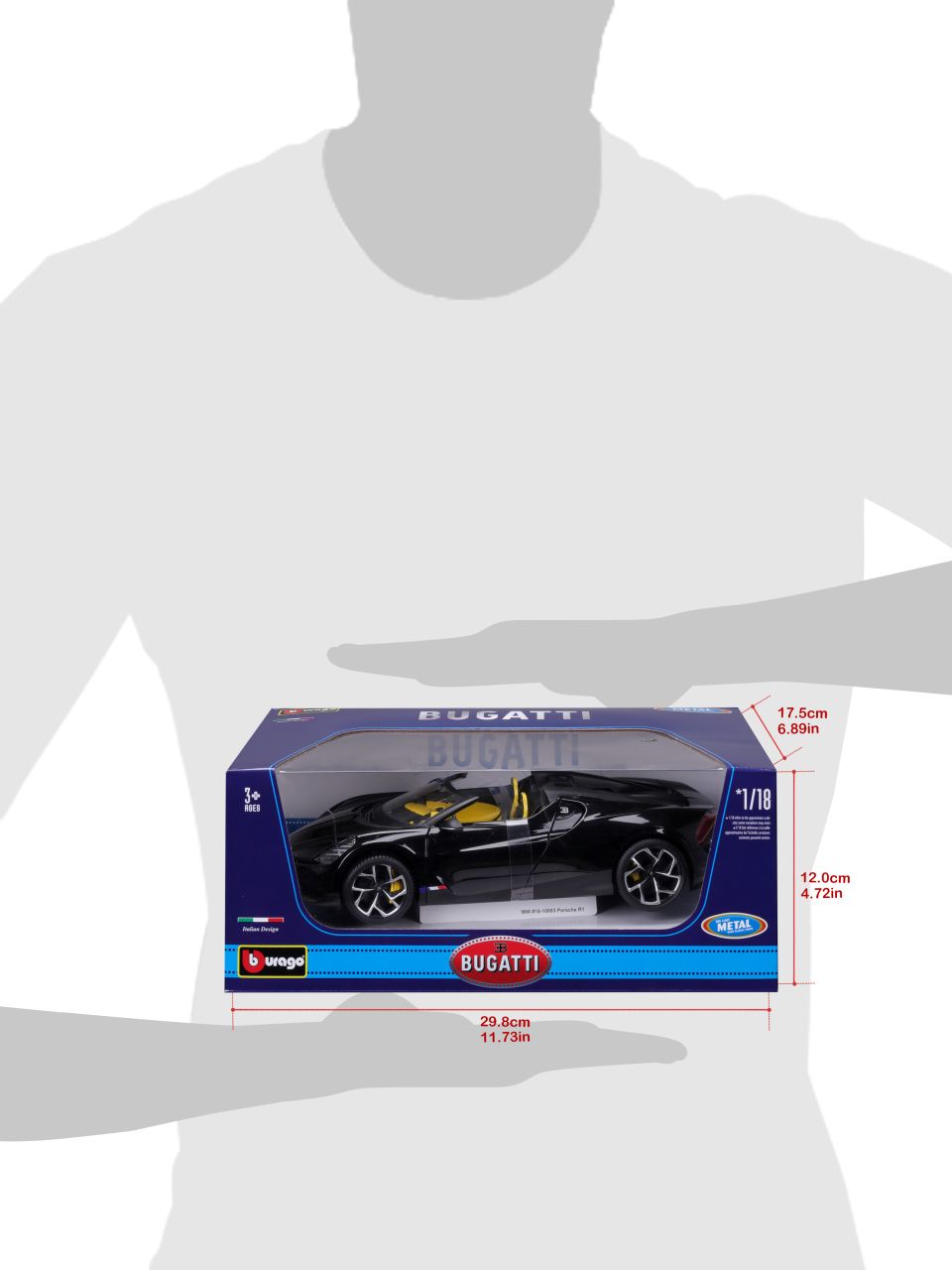 Bugatti Mistral 1/18 schwarz - RCXX - RC Racing Shop | RC Models | Tuning & Spare Parts for Professionals