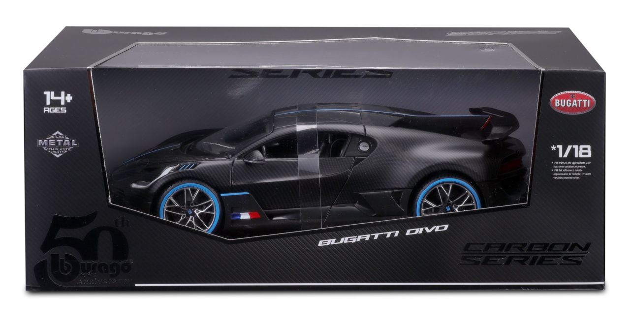 Bugatti Divo 1/18 schwarz/carbon - RCXX - RC Racing Shop | RC Models | Tuning & Spare Parts for Professionals