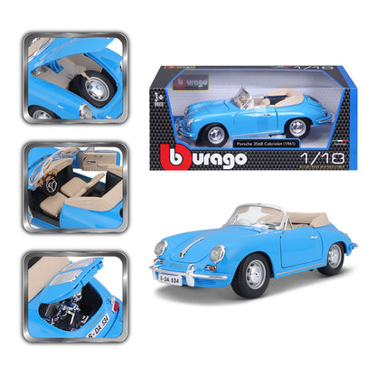 Porsche 356B Cabriolet 1961 1/18 blau - RCXX - RC Racing Shop | RC Models | Tuning & Spare Parts for Professionals