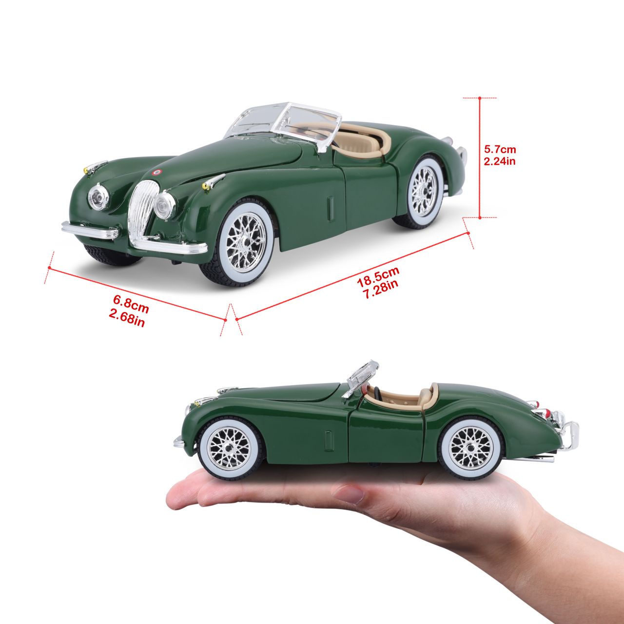 Jaguar XK 120 Roadster 1951 grün 1/24 - RCXX - RC Racing Shop | RC Models | Tuning & Spare Parts for Professionals
