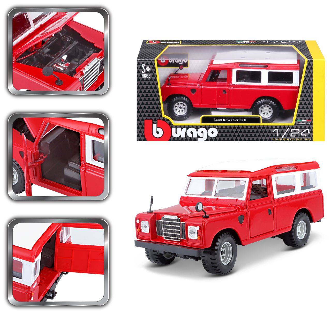 Land Rover Series II 1/24 rot - RCXX - RC Racing Shop | RC Models | Tuning & Spare Parts for Professionals