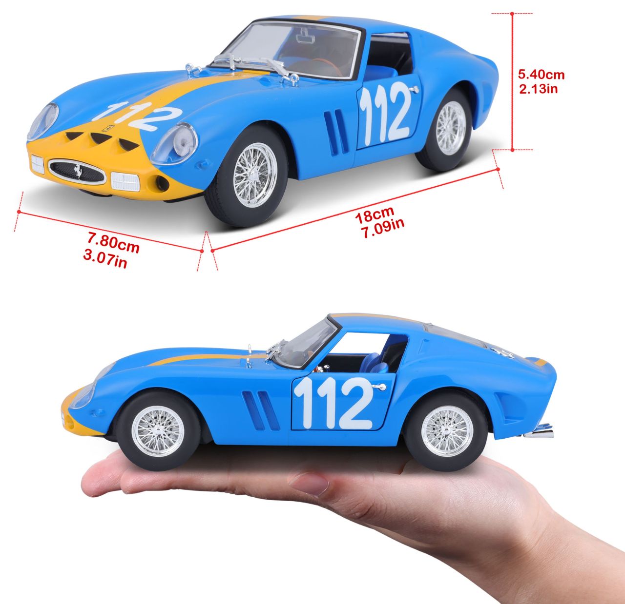 Ferrari Racing 250 GTO 1/24 blau - RCXX - RC Racing Shop | RC Models | Tuning & Spare Parts for Professionals