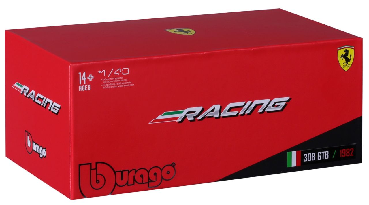 Ferrari Racing 308 GTB 1982 1/43 rot - RCXX - RC Racing Shop | RC Models | Tuning & Spare Parts for Professionals