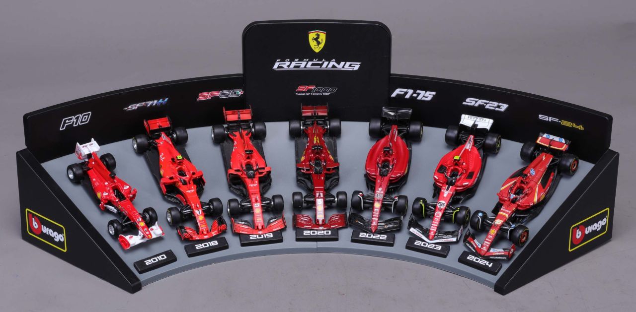 F1 7er-Set Displaykurve Ferrari 1/43 - RCXX - RC Racing Shop | RC Models | Tuning & Spare Parts for Professionals