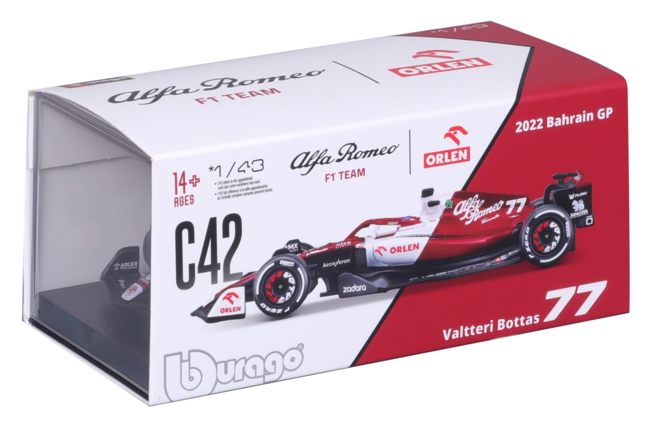 Alfa Romeo F1 Team Orlen C42 1/43 Bottas 2022 - RCXX - RC Racing Shop | RC Models | Tuning & Spare Parts for Professionals
