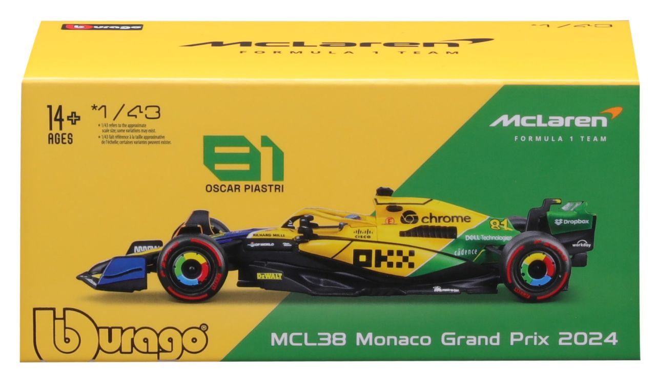 McLaren F1 MCL38 1/43 Piastri 2024 Senna Edition - RCXX - RC Racing Shop | RC Models | Tuning & Spare Parts for Professionals