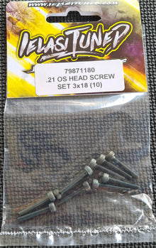 Ielasi 1/8 Kühlkopfschrauben 3x18 (10 pcs) - ILS79871180 - RCXX - RC Racing Shop | RC Models | Tuning & Spare Parts for Professionals