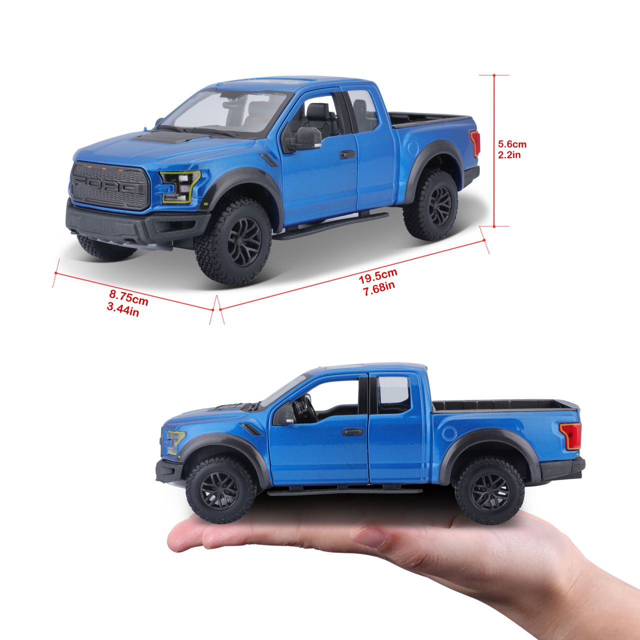 Ford F-150 Raptor 2017 1/24 blau - RCXX - RC Racing Shop | RC Models | Tuning & Spare Parts for Professionals