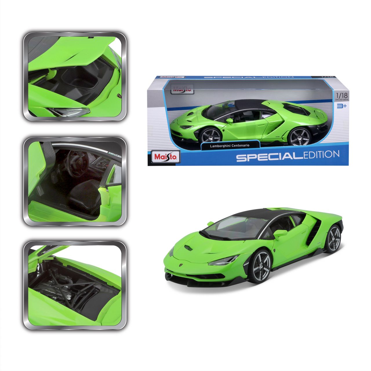 Lamborghini Centenario 1/18 grün - RCXX - RC Racing Shop | RC Models | Tuning & Spare Parts for Professionals