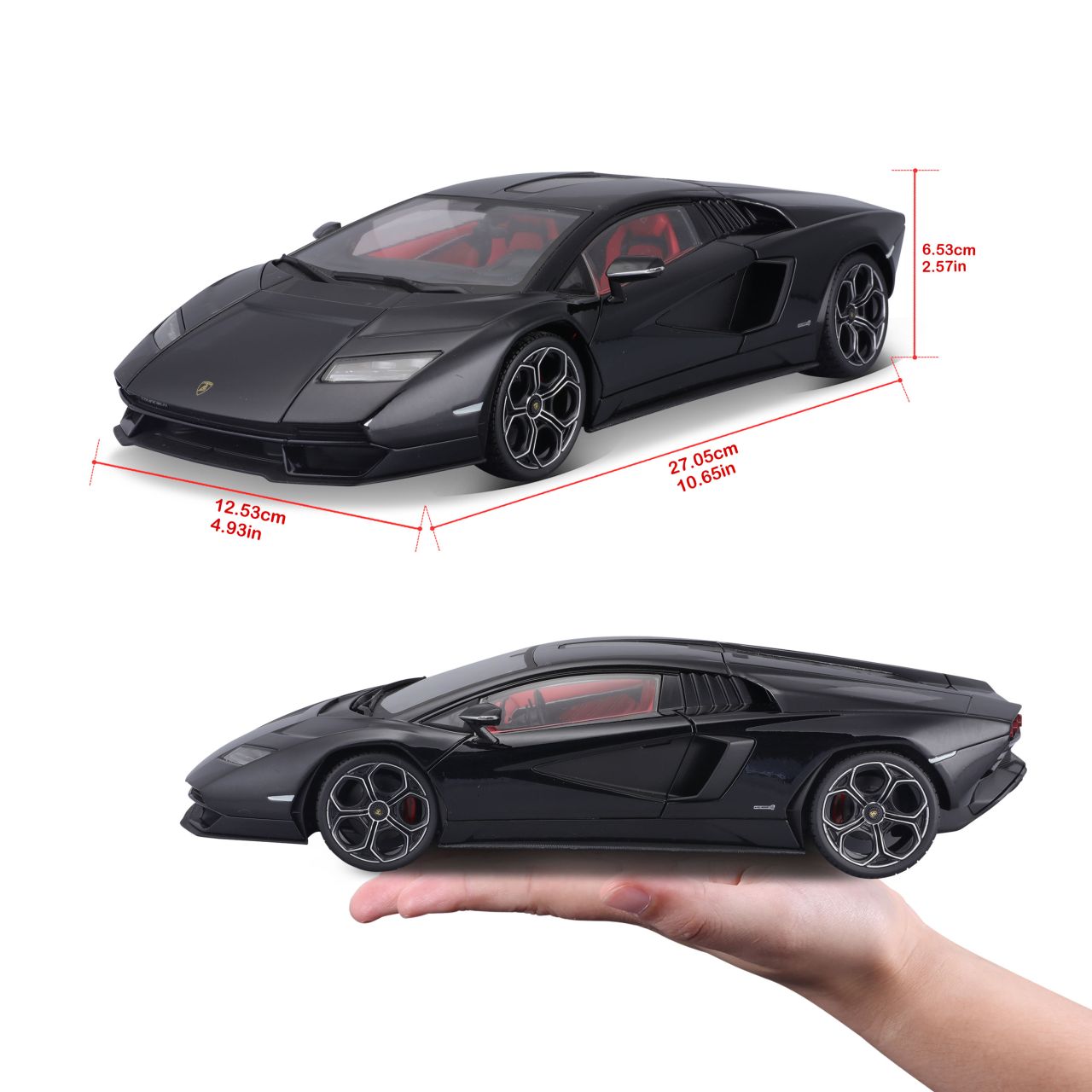 Lamborghini Countach LPI 800-4 1/18 schwarz - RCXX - RC Racing Shop | RC Models | Tuning & Spare Parts for Professionals