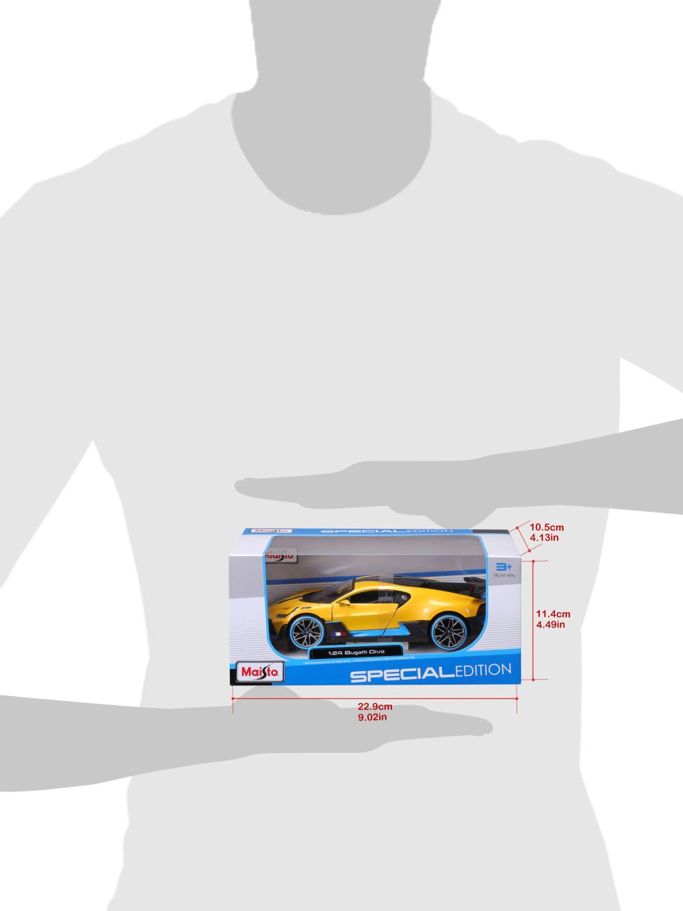 Bugatti Divo 1/24 gelb - RCXX - RC Racing Shop | RC Models | Tuning & Spare Parts for Professionals