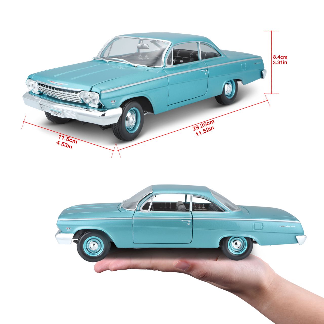 Chevrolet Bel Air 1962 blau 1/18 - RCXX - RC Racing Shop | RC Models | Tuning & Spare Parts for Professionals