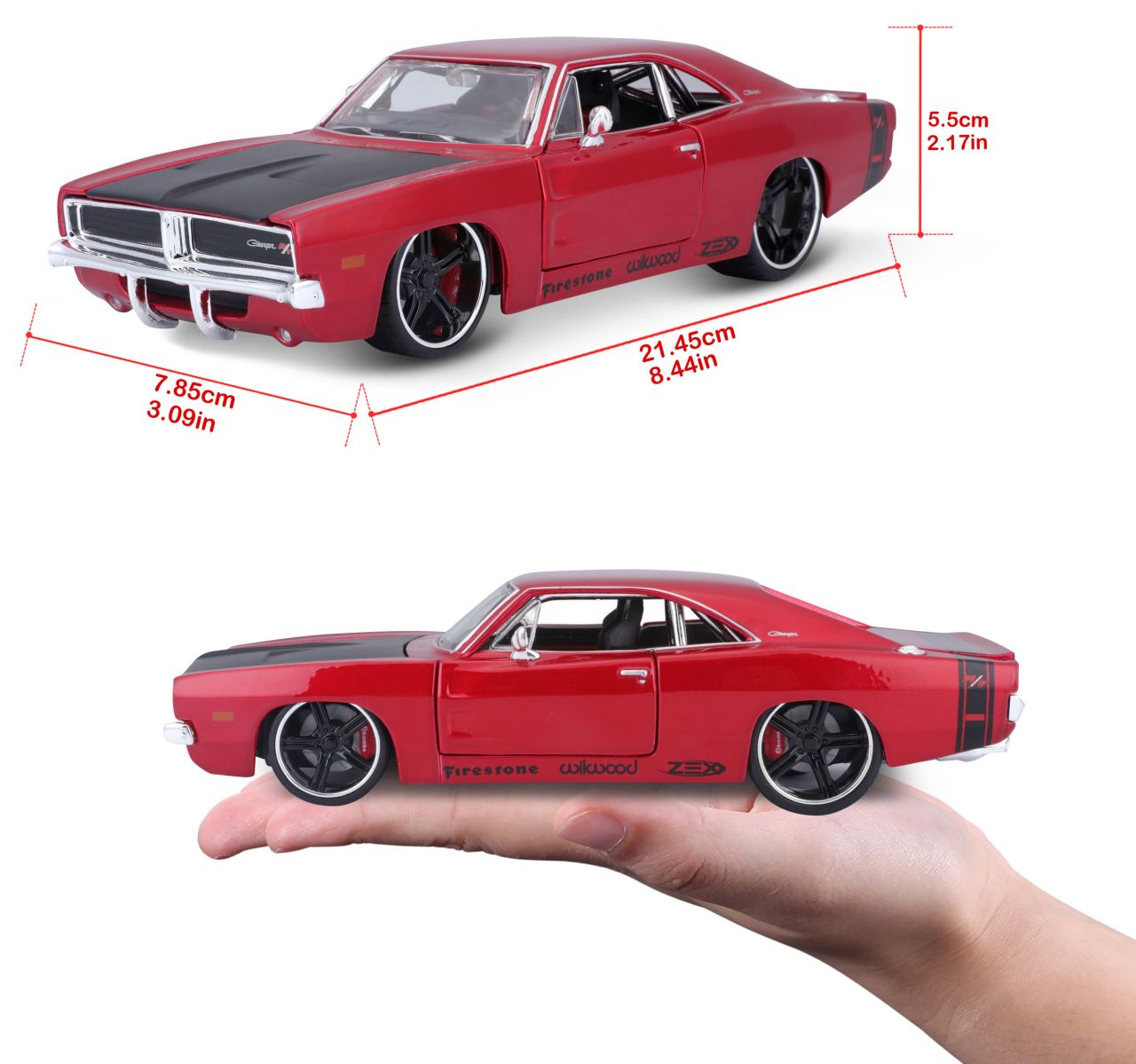 Dodge Charger R/T 1969 1/24 rot - RCXX - RC Racing Shop | RC Models | Tuning & Spare Parts for Professionals