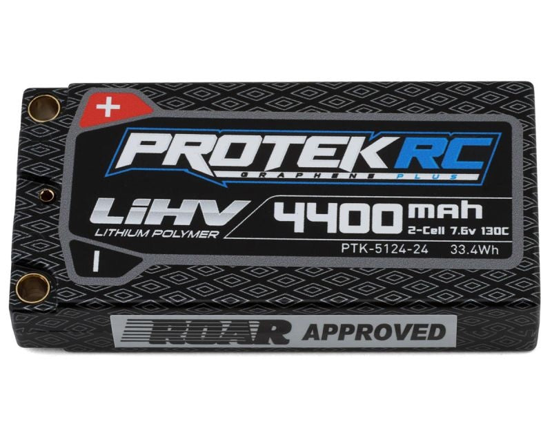 2S 130C Low IR Si-Graphene HV ULCG Shorty LiPo Batterie ProTek RC (7.6V, 4400mAh, 92.6x46.9x18.3mm, 154g)