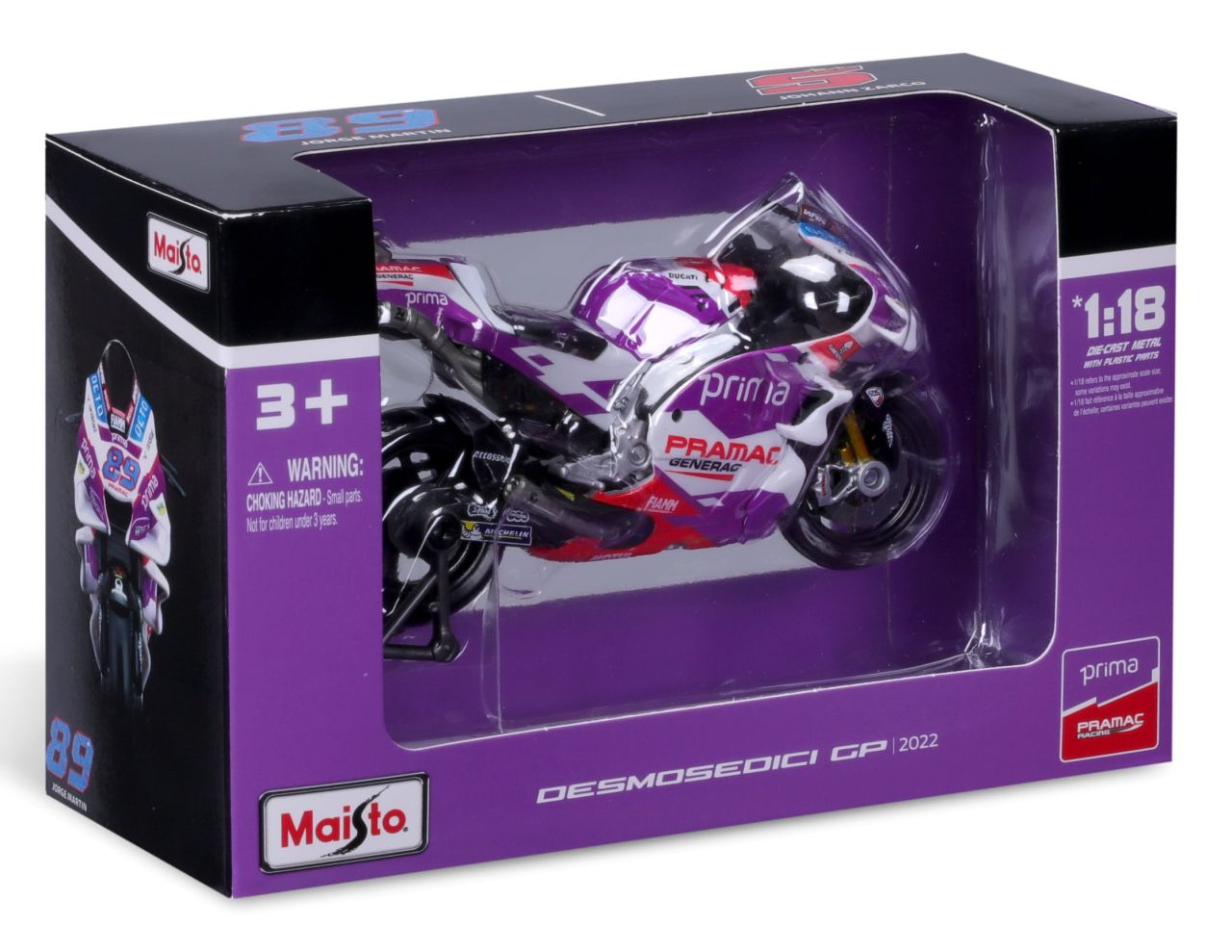 MotoGP 1/18 Ducati Pramac #89 Martin 2022 - RCXX - RC Racing Shop | RC Models | Tuning & Spare Parts for Professionals