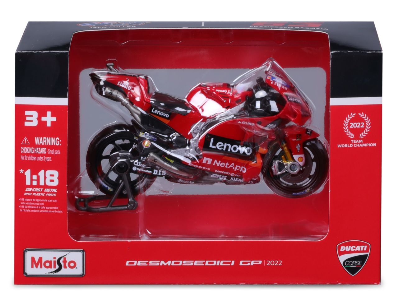 MotoGP 1/18 Ducati Lenovo #63 Bagnaia 2022 - RCXX - RC Racing Shop | RC Models | Tuning & Spare Parts for Professionals