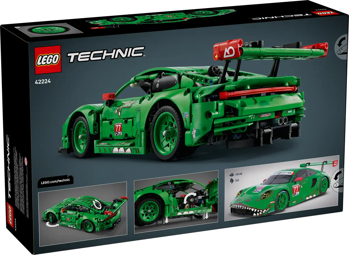 LEGO Technic Porsche 911 GT3 R REXY AO Racing Car - 42224