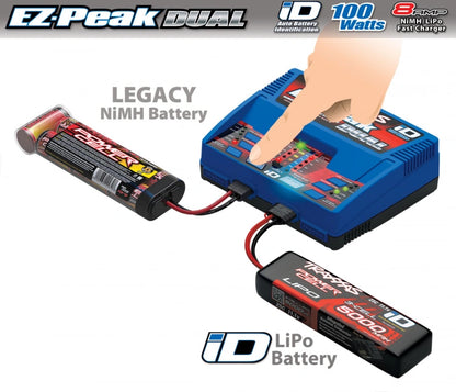 Traxxas EZ-Peak Dual Ladegerät & 2x 3S 5000mAh LiPo Akku Set (mit iD™) - 2990GX - RCXX - RC Racing Shop | RC Models | Tuning & Spare Parts for Professionals