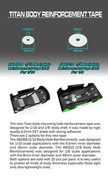 BLITZ Verstärkungsringe Karosseriebohrungen 1/10 (20) - RCXX - rc racing for professionals