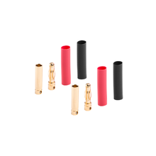 Axxelerate 4mm Plug Gold Connector Set incl. Heatshrink (2 Pair) Male/Female