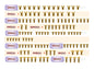 T-Works GSS-A800R Gold Plated Steel Screw Set 123pcs. for Awesomatix A800R - RCXX - rc racing for professionals