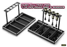 Hudy Aluminium Tray for Offroad Diff & Shocks - H109801 - RCXX - rc racing for professionals
