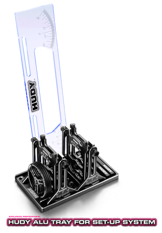 Hudy Aluminium Tray for Setup Station - H109860 - RCXX - rc racing for professionals