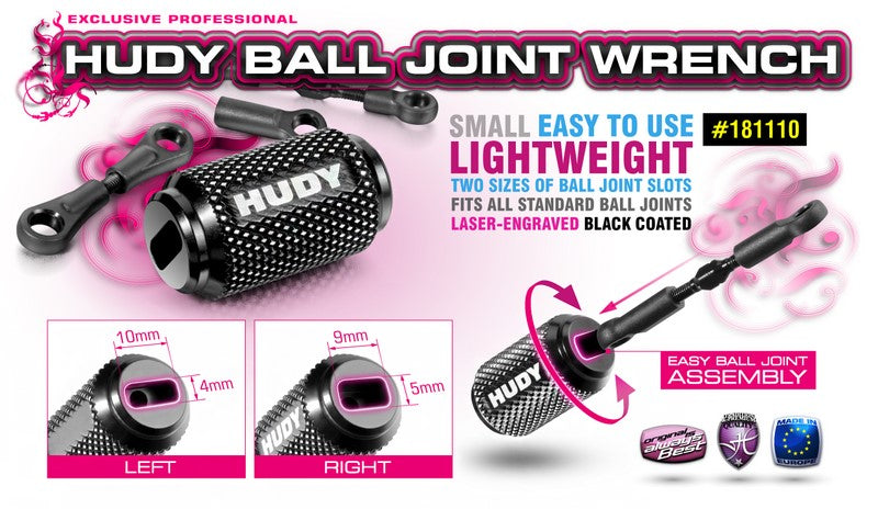 Hudy BALL JOINT WRENCH Aufschraubhilfe für Kugelpfannen - 181110 - RCXX - RC Racing Shop | RC Models | Tuning & Spare Parts for Professionals