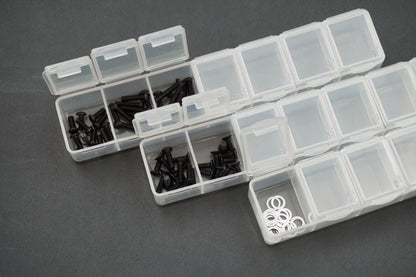 Koswork 7-Compartments Parts Box 165 × 33 × 23 mm (set of 3)