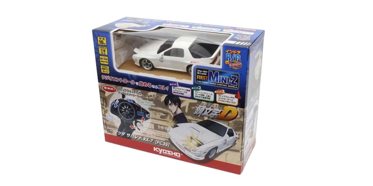 Kyosho First Mini-Z 1:28 Initial-D Mazda Savanna RX-7 FC3S WH