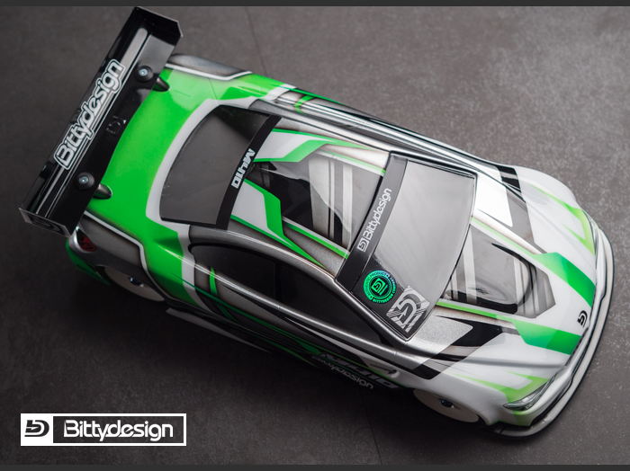 Bittydesign M410 1/10 TC 190mm Clear Body Shell - BDTC-M410