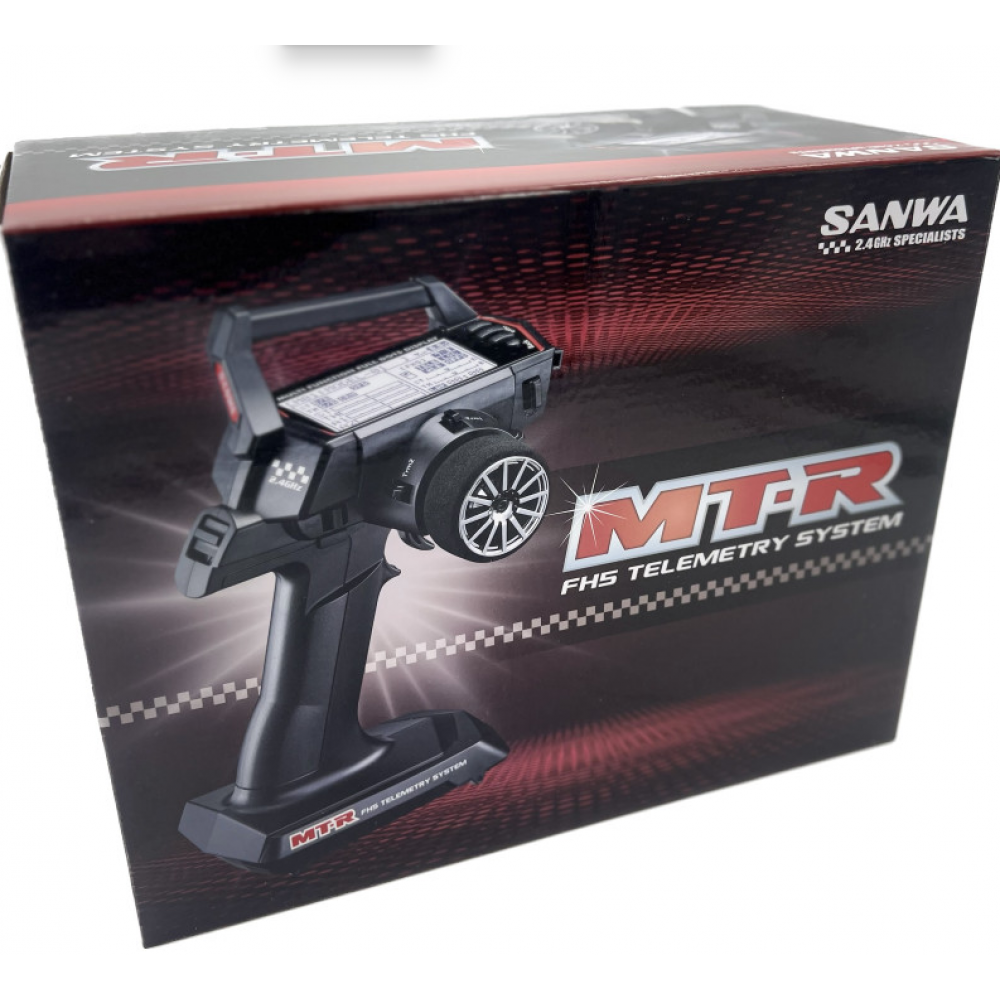 Sanwa MT-R Radio + RX-493i Receiver - 101A32773A - RCXX - rc racing for professionals